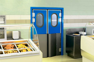 Маятникові двері для барів, кафе і ресторанів