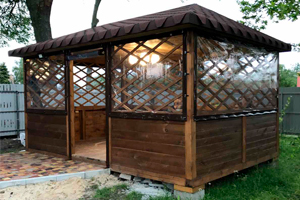 Силіконові вікна і штори для альтанок, веранд та терас