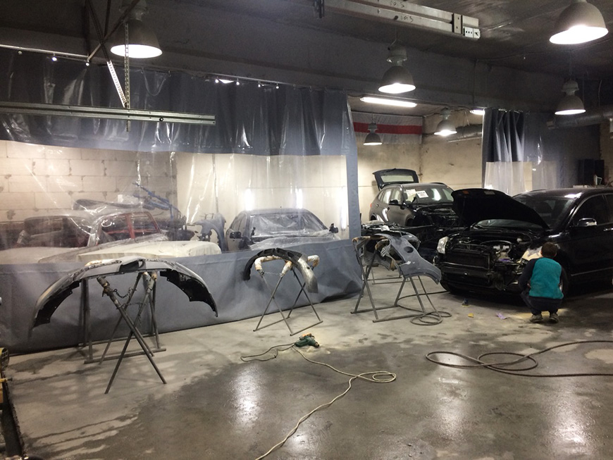 Штори для автосервіса 